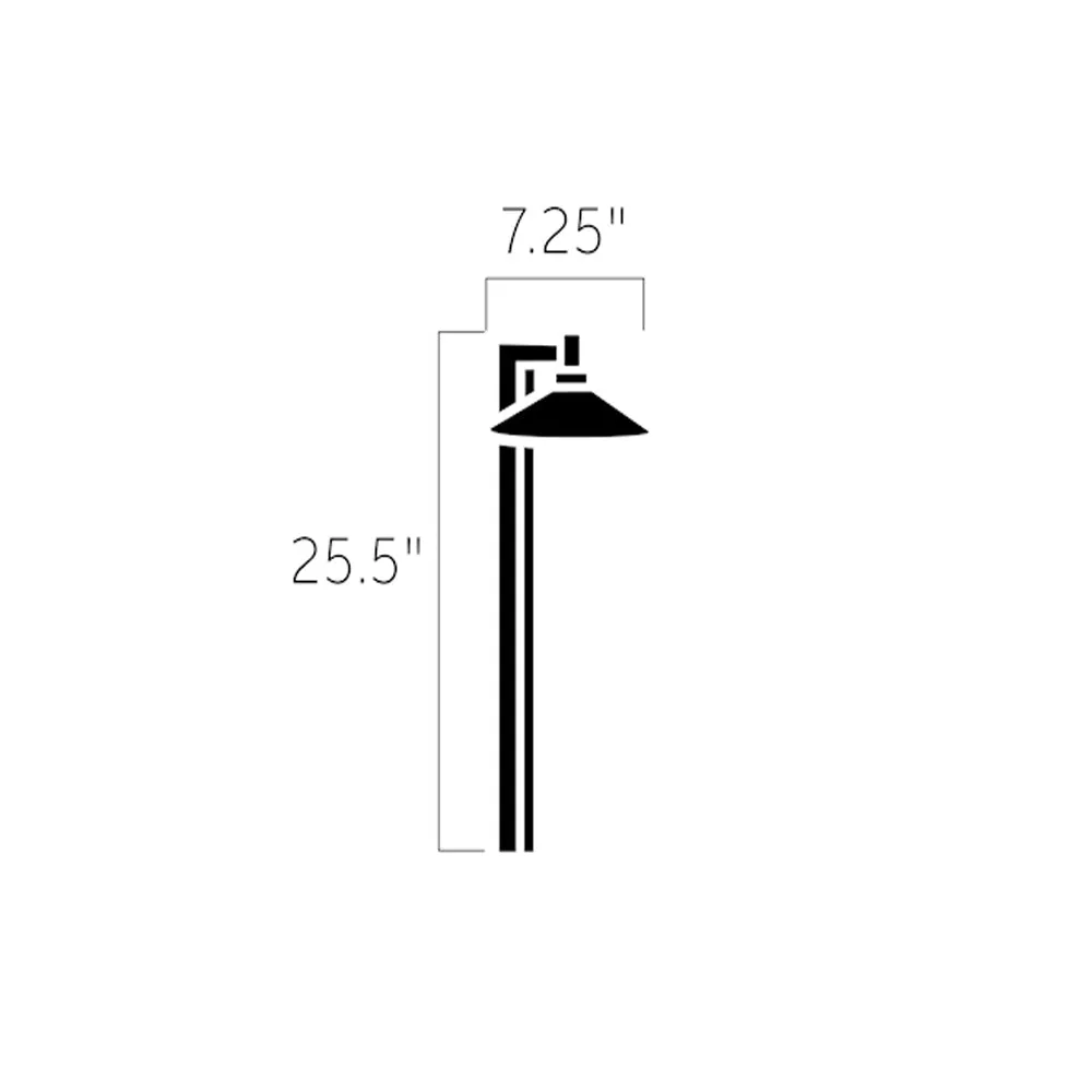 12V path and Spread Light 2700K Aluminum Black