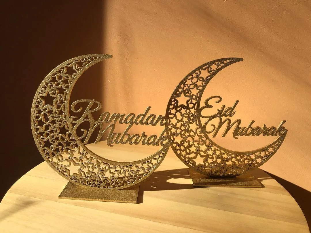 2 Ramadan Sign Bundle, Eid Ramadan Wall Sign