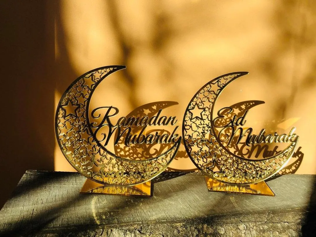 2 Ramadan Sign Bundle, Eid Ramadan Wall Sign