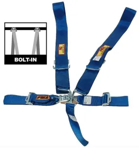 5 Point 3" Latch Type Racing Harness - Blue RCI9510C