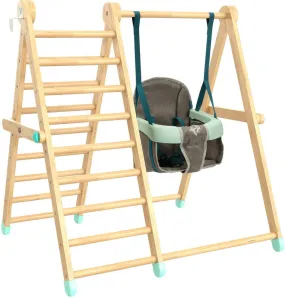 Active-Tots Pikler Style Wooden Climb and Swing