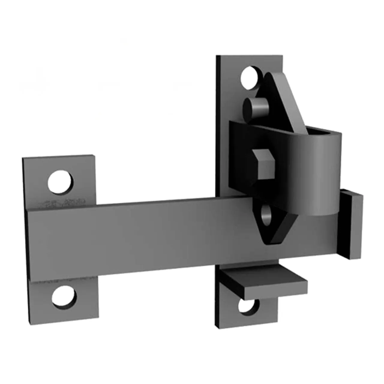 Aleko Galvanized Universal Steep Gate Latch - LM191