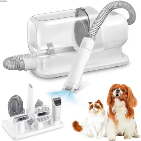 ATUBAN Dog Grooming and Vacuuming Kit - Low Noise, High-Efficiency Pet Hair Cleaner with Large 2.3L Capacity