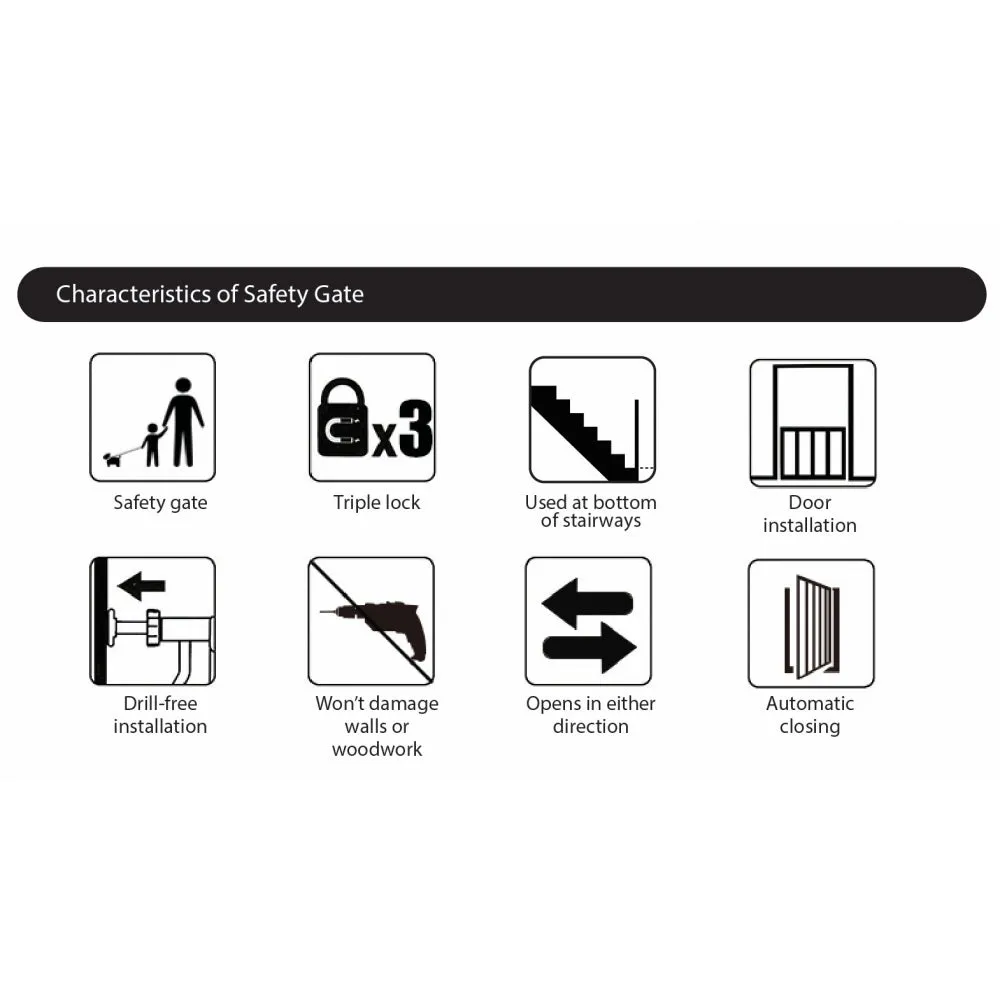 Autumnz Safety Gate Auto Close (77-87cm)