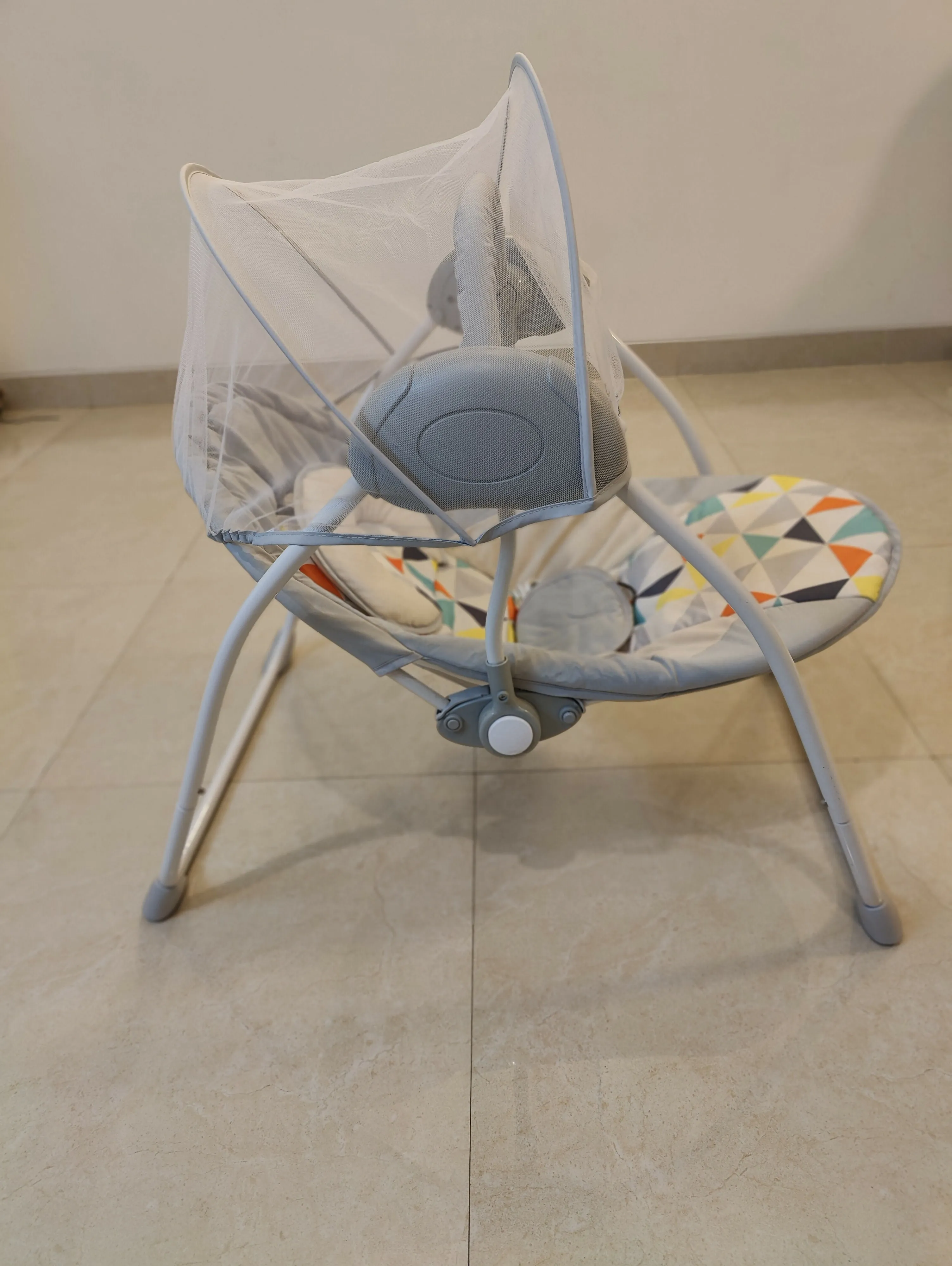 BABYHUG Galaxy Electric Swing with Extra Free Motor & Remote - Grey (Without Hanging Toys)