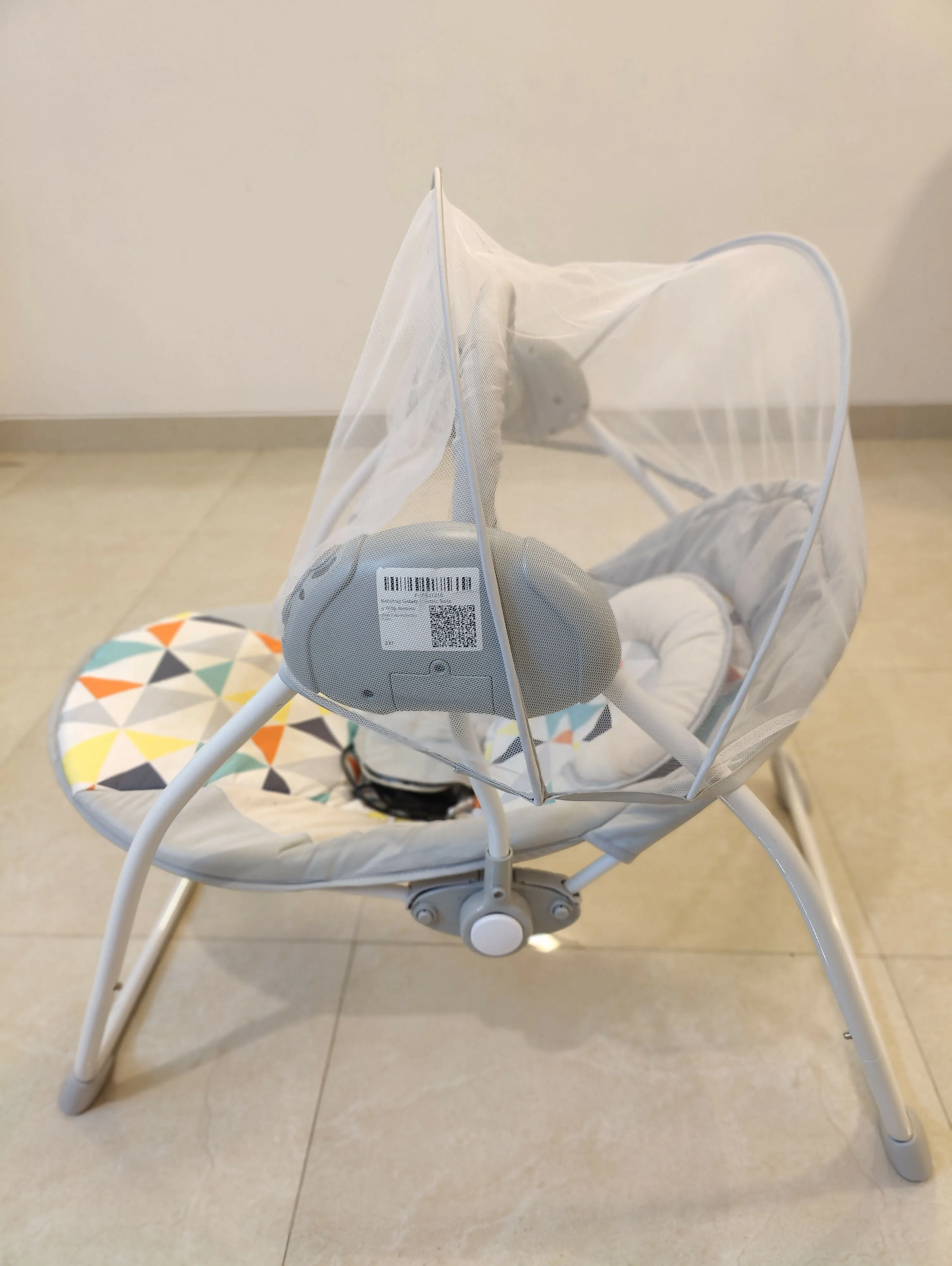 BABYHUG Galaxy Electric Swing with Extra Free Motor & Remote - Grey (Without Hanging Toys)