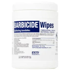 Barbicide Disinfecting Wipes 160ct 1lb