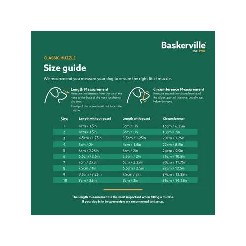 Baskerville Classic Basket Muzzle Size 10