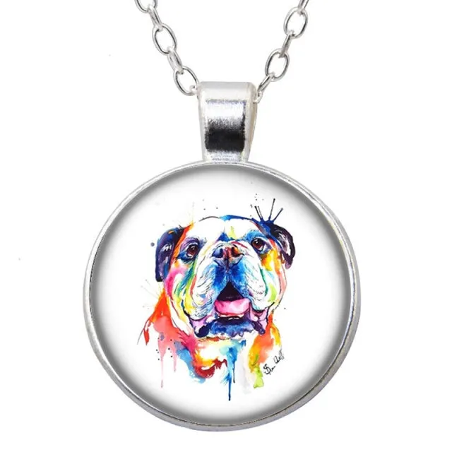 Beauty Love Dogs Pet Photo Necklace