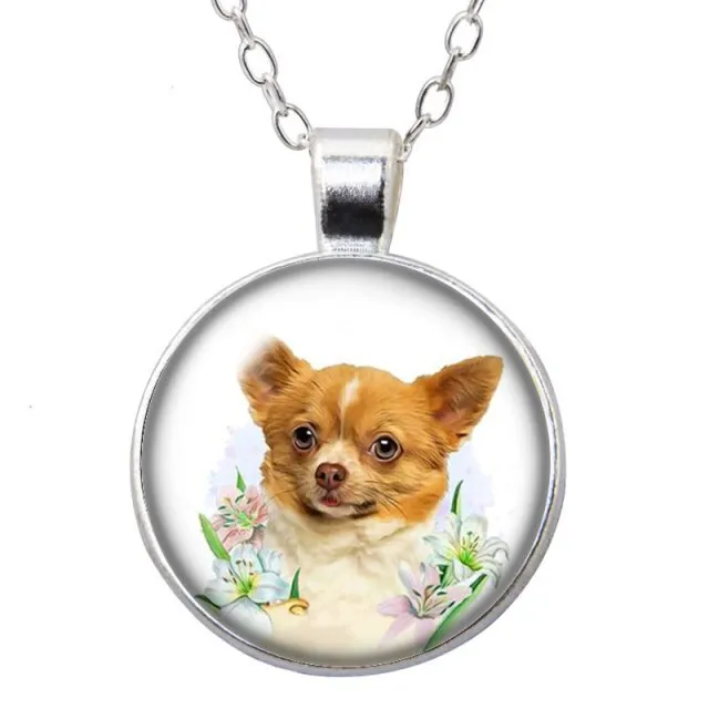 Beauty Love Dogs Pet Photo Necklace