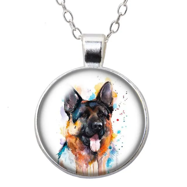 Beauty Love Dogs Pet Photo Necklace