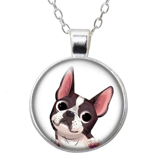 Beauty Love Dogs Pet Photo Necklace