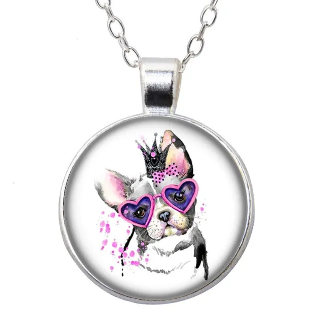 Beauty Love Dogs Pet Photo Necklace