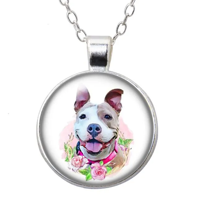 Beauty Love Dogs Pet Photo Necklace