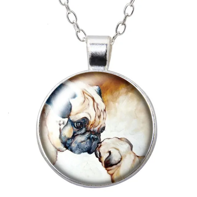 Beauty Love Dogs Pet Photo Necklace