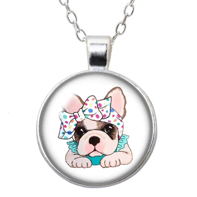 Beauty Love Dogs Pet Photo Necklace