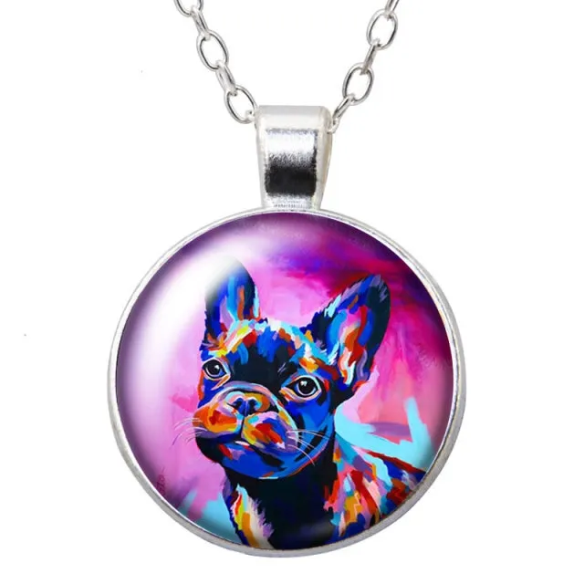 Beauty Love Dogs Pet Photo Necklace