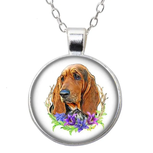 Beauty Love Dogs Pet Photo Necklace