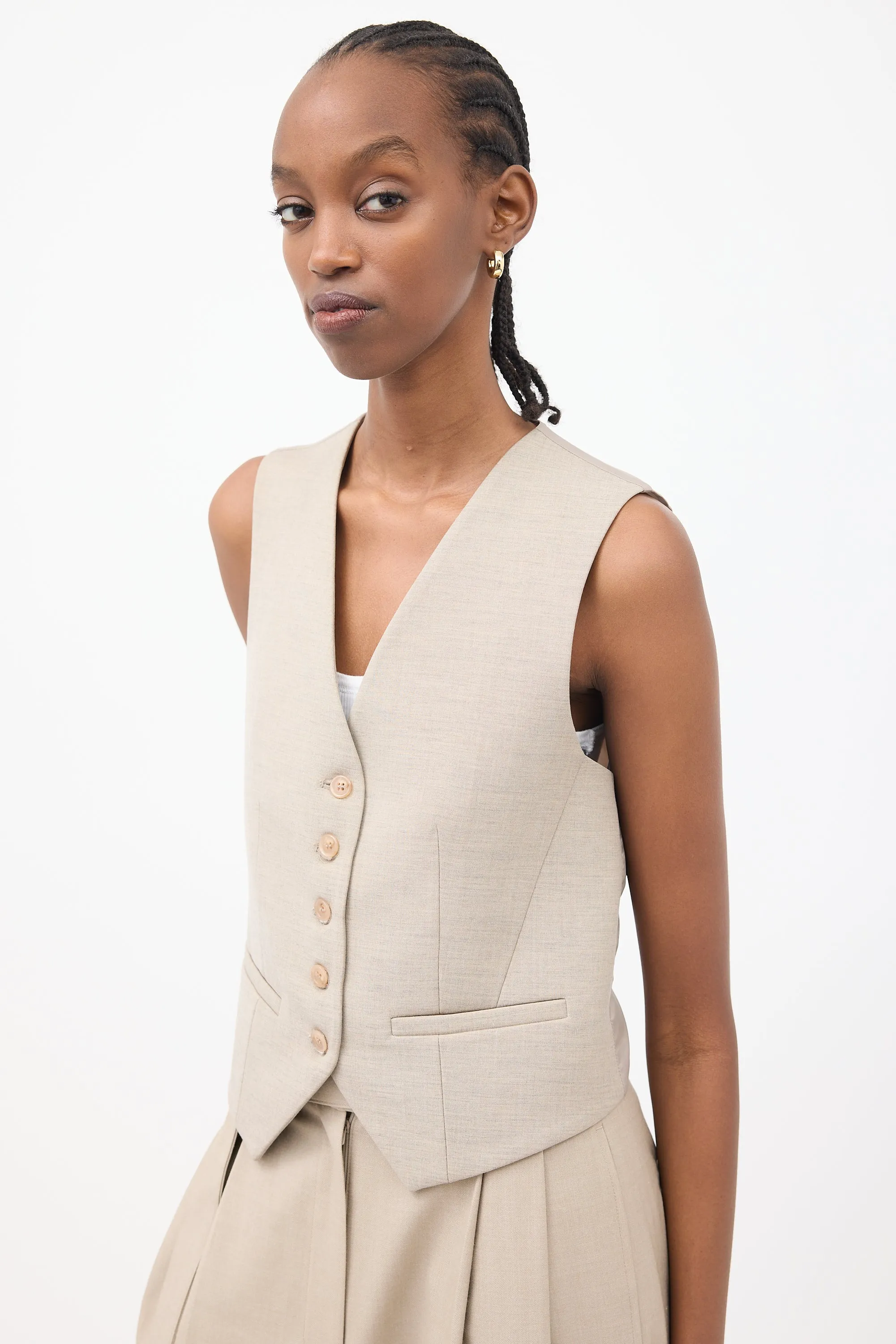 Beige Gelso Vest