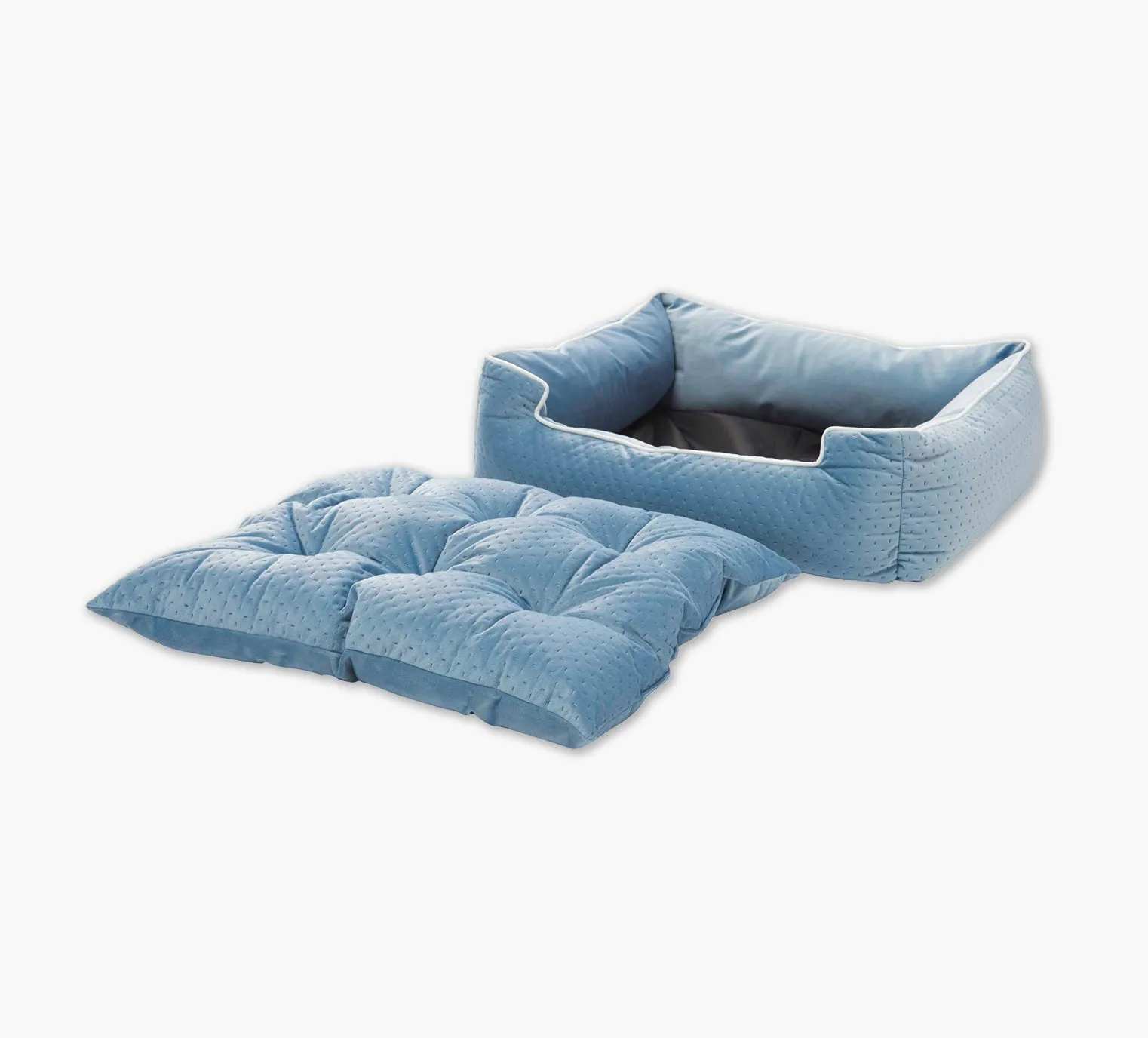 Blue Pet Bed 25" x 21" x 7"