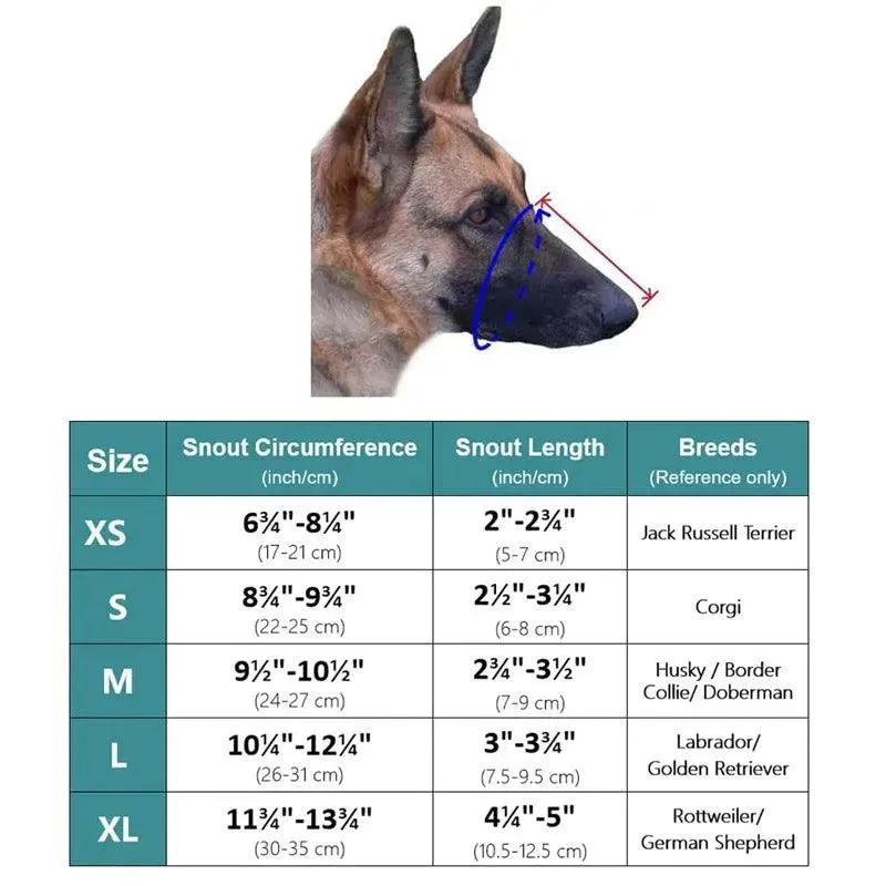 Breathable Dog Muzzle Anti-Bark&Bite