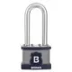 Brinks Commercial 44mm XT Series Commercial Laminated Steel Padlock with 2 3/8" Shackle, 3-Pack - Weather Resistant and Hardened Boron Steel Shackle