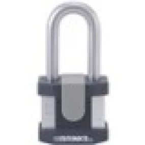 Brinks Commercial  50mm Commercial Laminated Steel Keyed Padlock with 2 Inch Shackle, 4-Pack - Solid Steel Body with Boron Steel Shackle