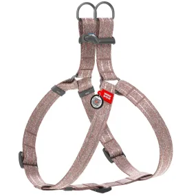 Brown Cotton Dog Harness Eco Friendly Adjustable for Large Dogs L Size 2735 in