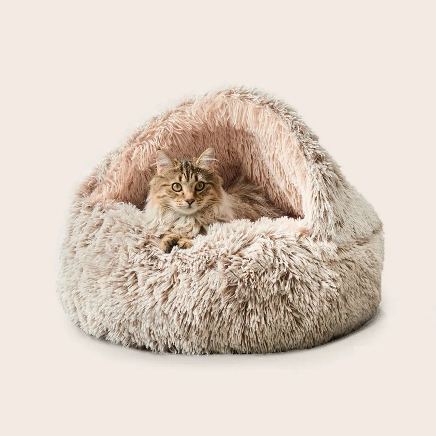 Calming Hoodie Cuddler Cat Bed