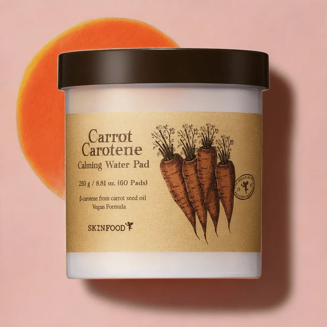 Carrot Glow Nourishing Soothing Pads - Infused with Beta-Carotene and Antioxidants for Radiant Skin Care