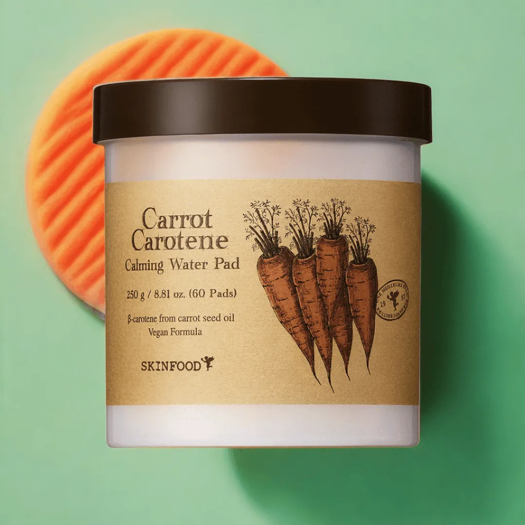 Carrot Glow Nourishing Soothing Pads - Infused with Beta-Carotene and Antioxidants for Radiant Skin Care