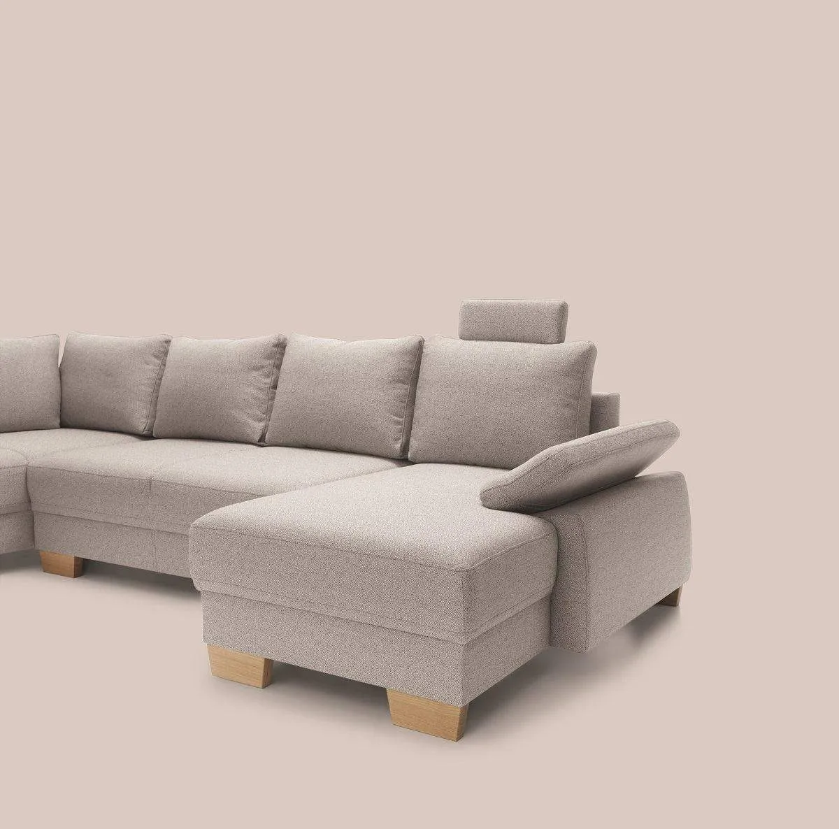 Chivas 3 U Shape Corner Sofa Bed