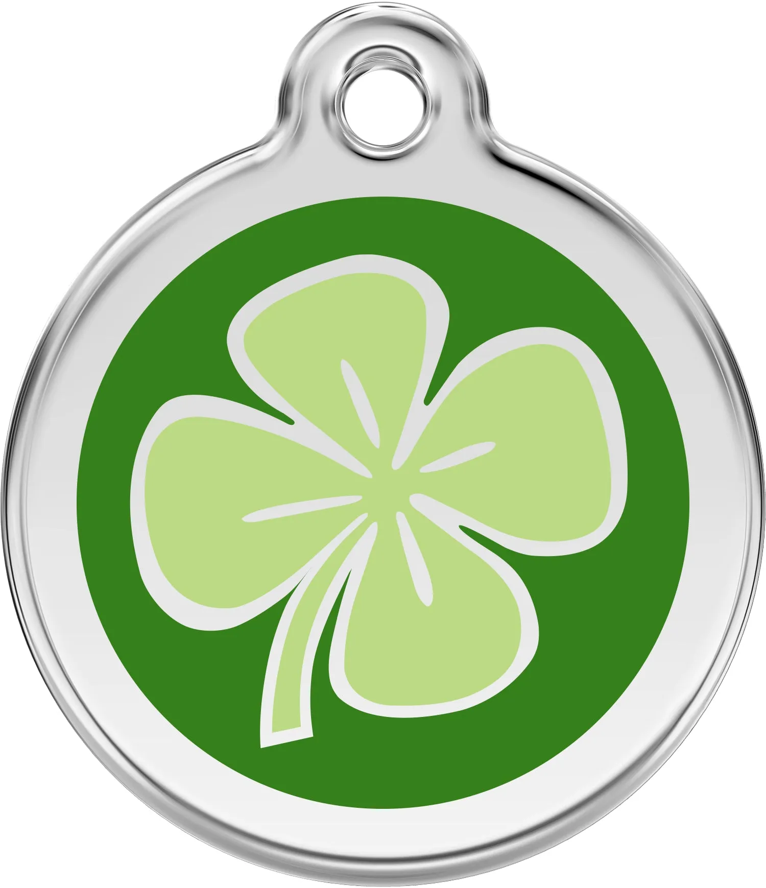 Clover - Red Dingo Engraved Cat/Dog Tag, Lifetime Guarantee, No Shipping Costs