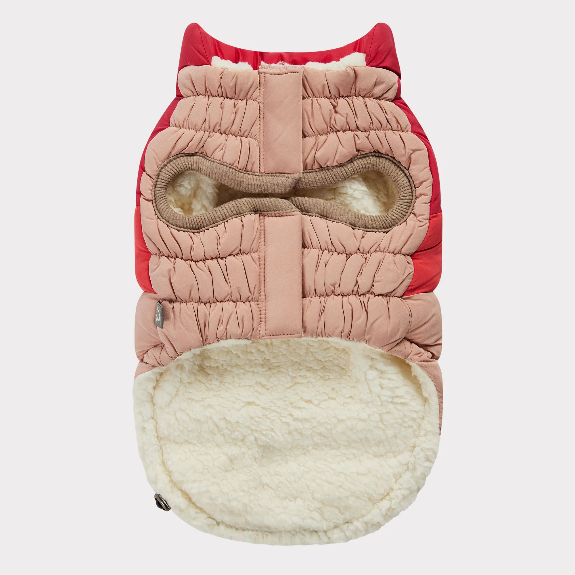 Color Block Dog Puffer | Pink