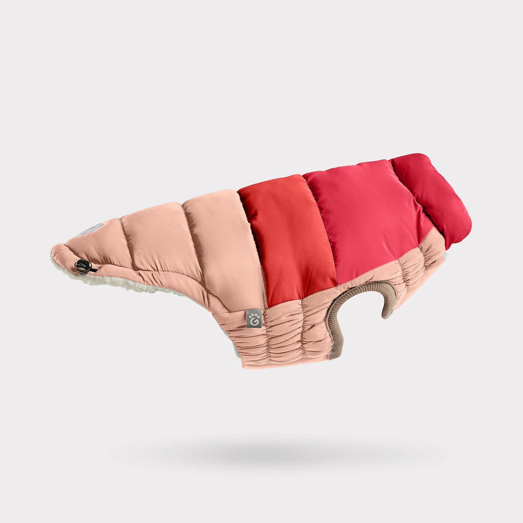 Color Block Dog Puffer | Pink