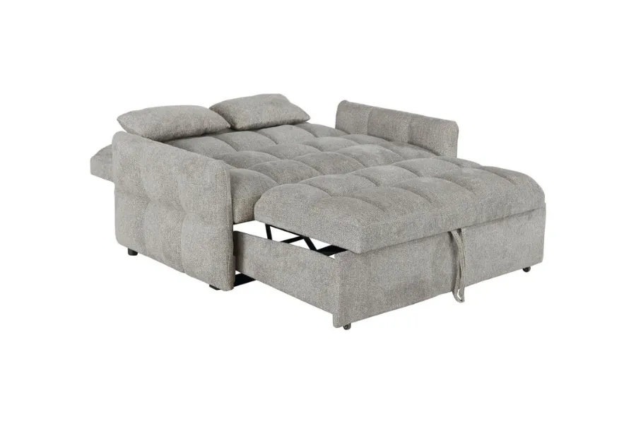 Cotswold Upholstered Convertible Sleeper Sofa Bed Light Grey 508307