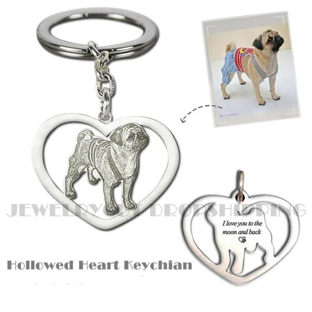 Customized Pet Engrave 925 Sterling Silver Necklace Symbol Necklace