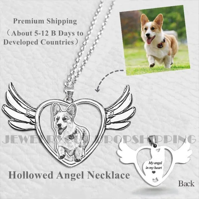 Customized Pet Engrave 925 Sterling Silver Necklace Symbol Necklace