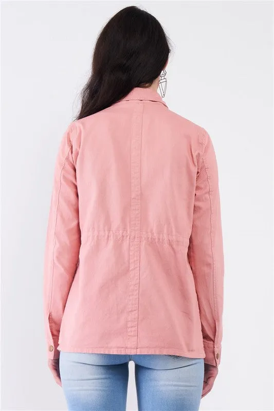 Detachable Hood Detail Utility Jacket