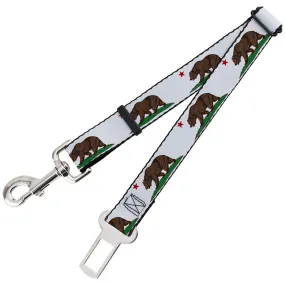 Dog Safety Seatbelt for Cars - Cali Bear White