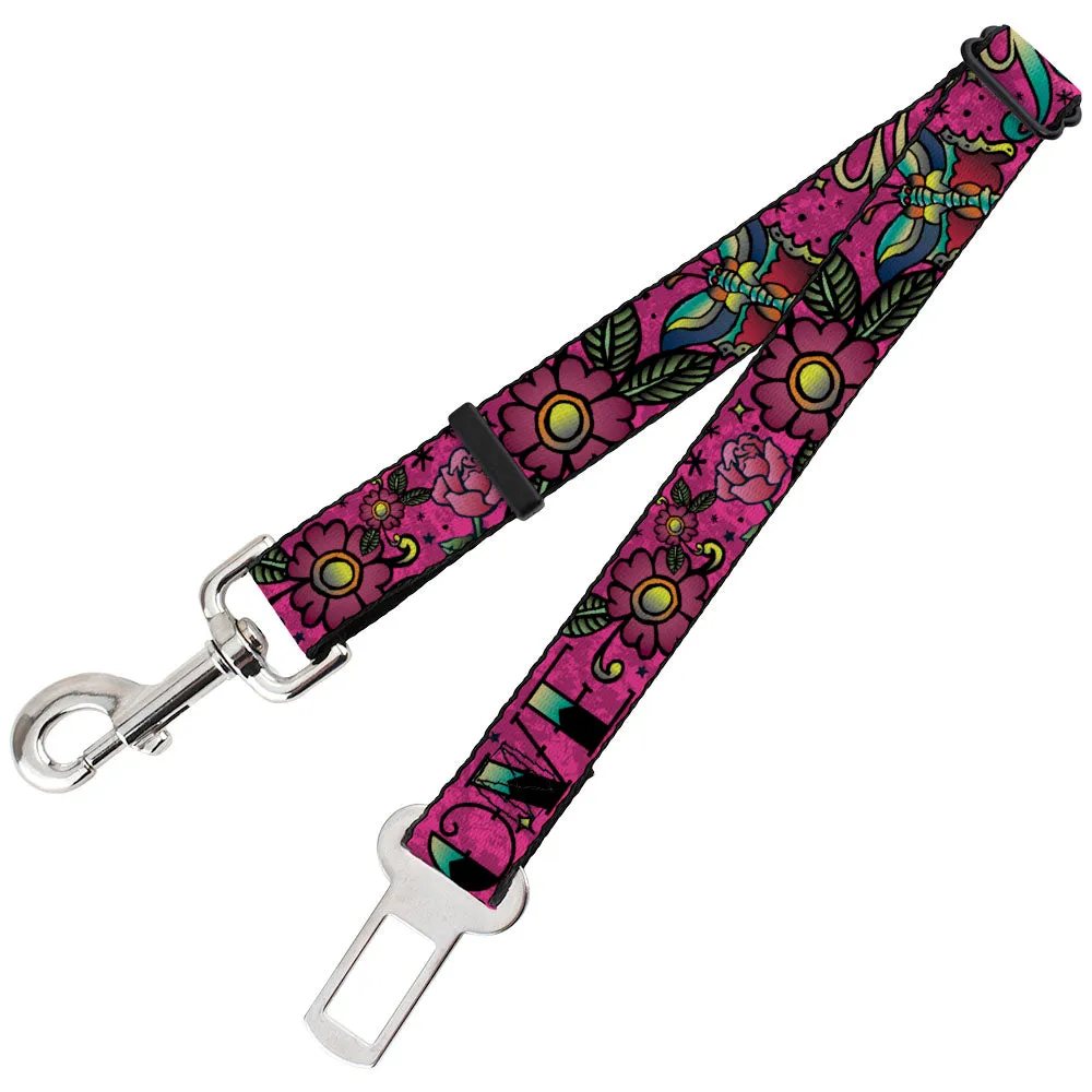 Dog Safety Seatbelt for Cars - Love Kills Pink