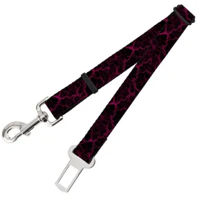 Dog Safety Seatbelt for Cars - Marble Black/Hot Pink