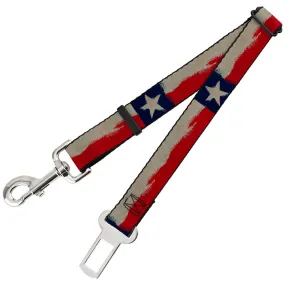 Dog Safety Seatbelt for Cars - Texas Flag C/U Distressed Painting