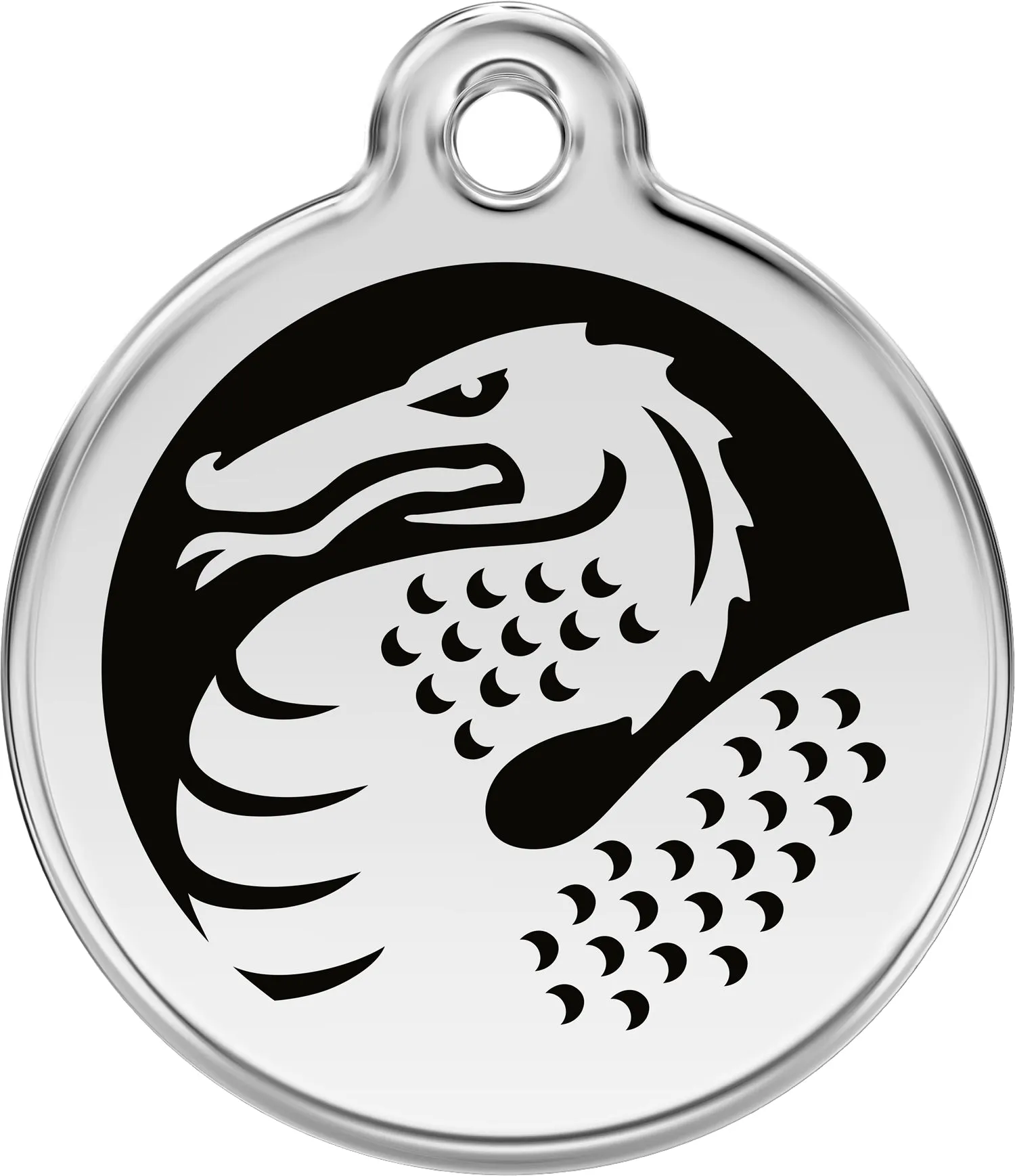 Dragon - Red Dingo Engraved Cat/Dog Tag, Lifetime Guarantee, No Shipping Costs