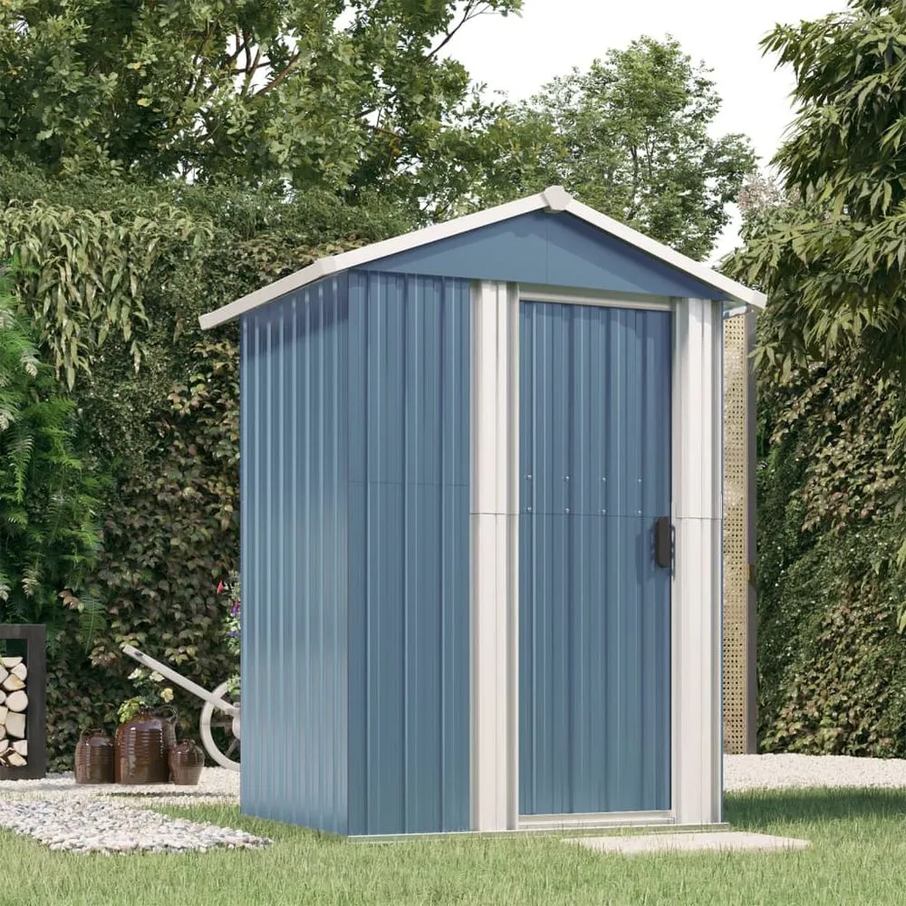 Durable Green Garden Shed 126x97.5x177 cm Galvanised Steel