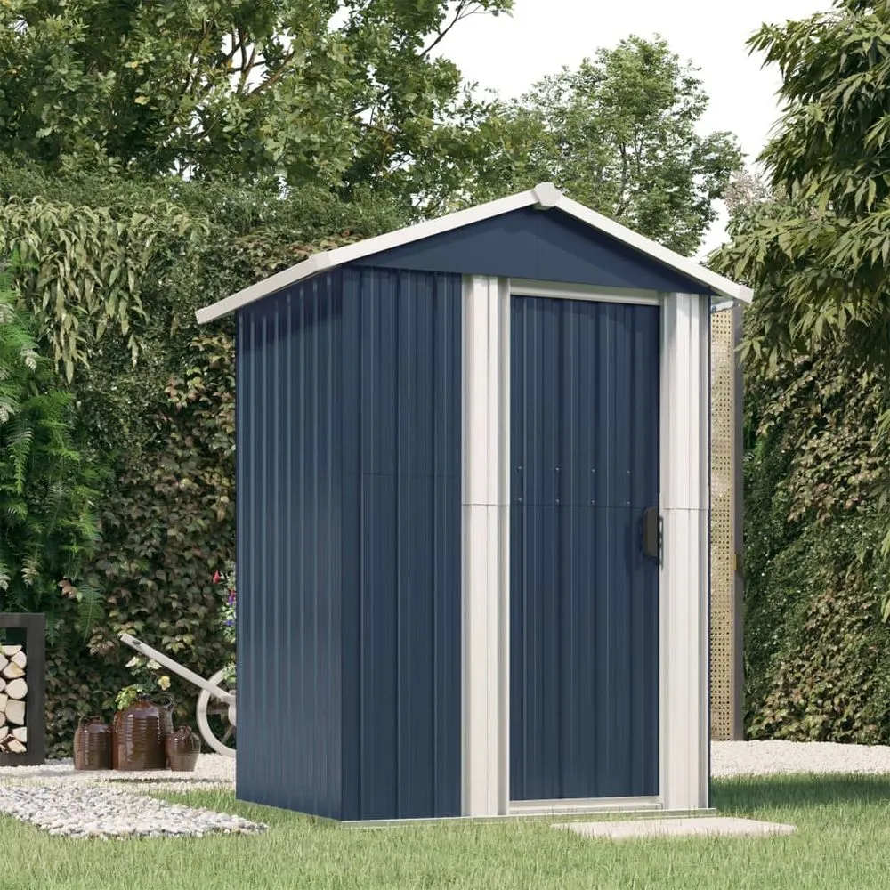 Durable Green Garden Shed 126x97.5x177 cm Galvanised Steel