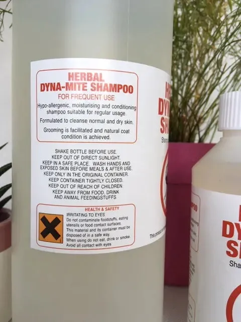 Dyna-mite Herbal Flea Shampoo - 250ml & 1ltr