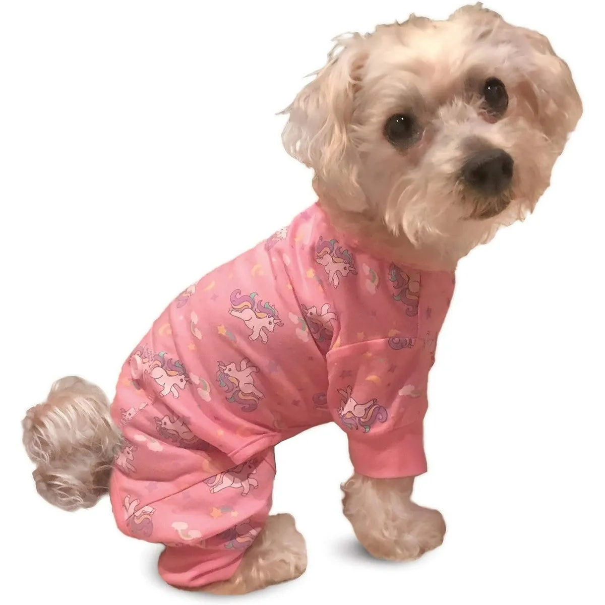 Fashion Pet Unicorn PJ's Dog Pajamas Pink Medium