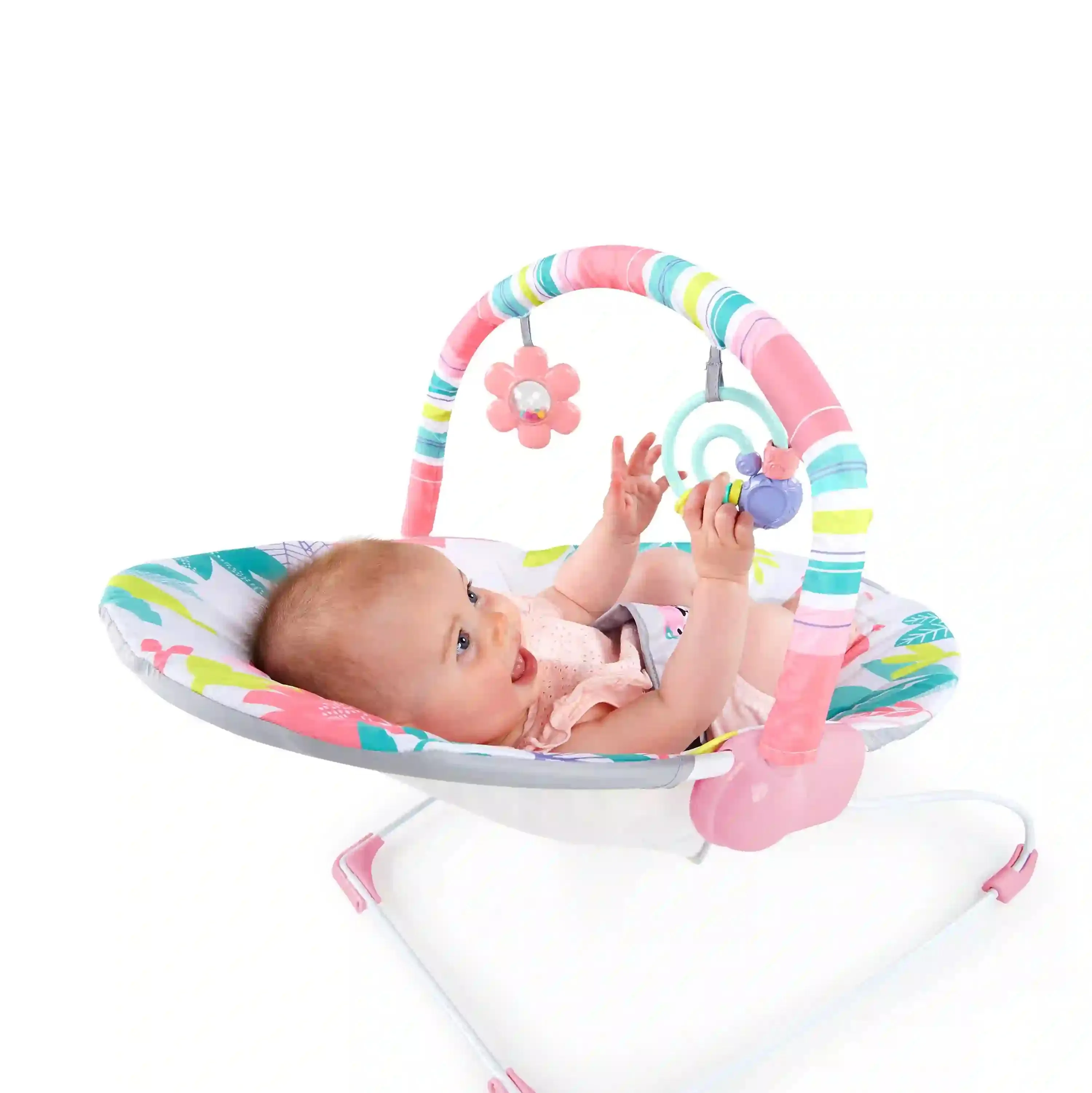 Flamingo Vibes Vibrating Bouncer