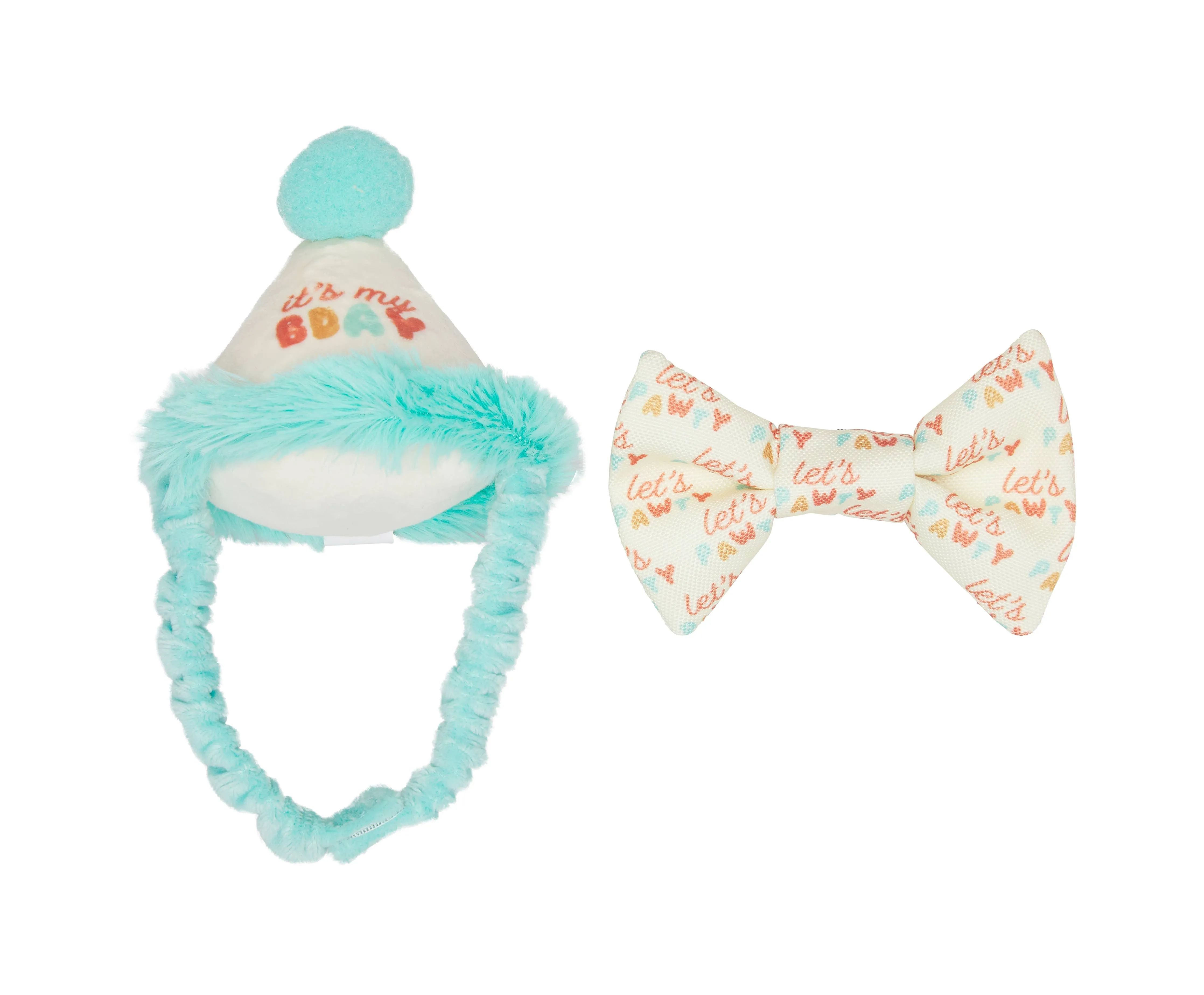 Happy Purrday Cat Hat and Bowtie Set